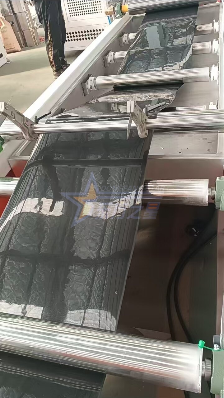 Klient odwiedza fabrykę Qingdao EASTSTAR w celu przeprowadzenia na miejscu próbnego uruchomienia linii produkcyjnej arkuszy do sadzonek PP/PS